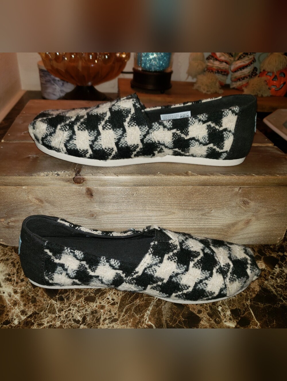 TOMS Alpargata Hounds Tooth Slip-On Shoe